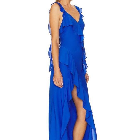 Amanda Uprichard Cantara Gown in Royal - Size S /Small - Picture 5 of 6